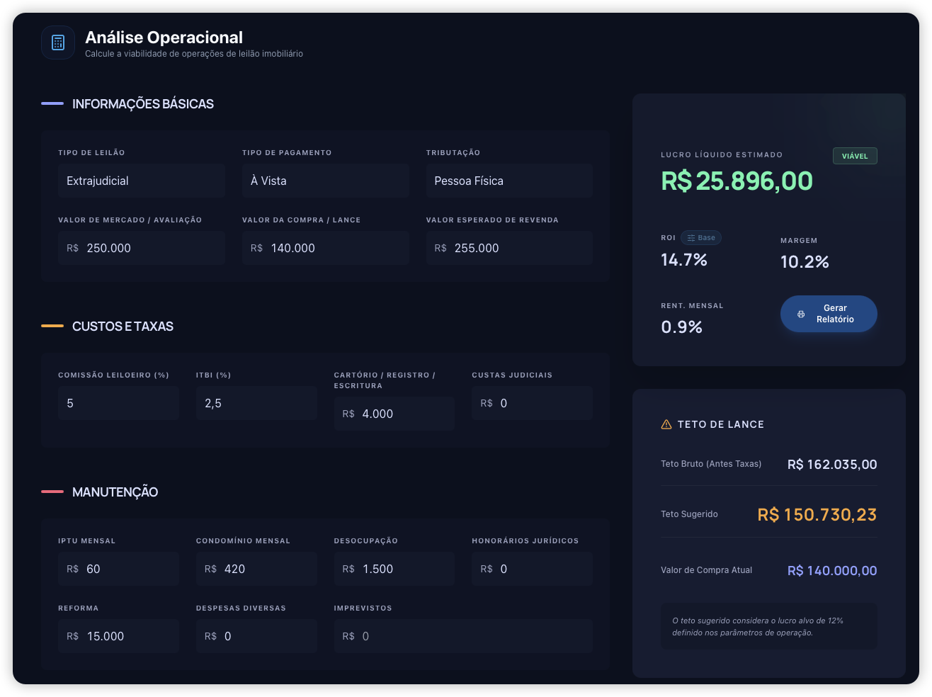 Calculadora Financeira ZConnect IMOB